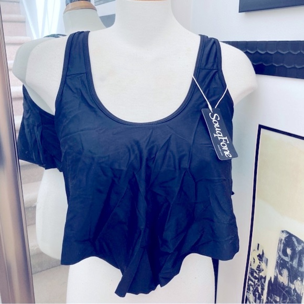 NWOT padded handkerchief halter top.